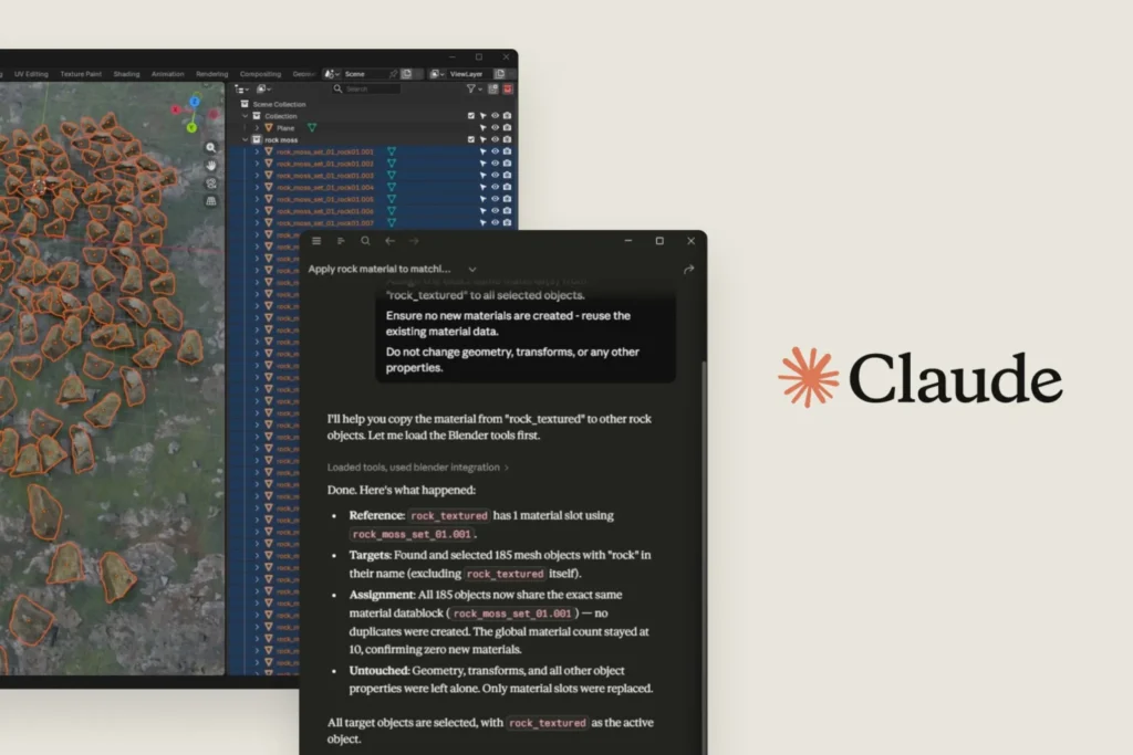 Anthropic’s Claude Now Talks to Photoshop, Blender, and Ableton Directly