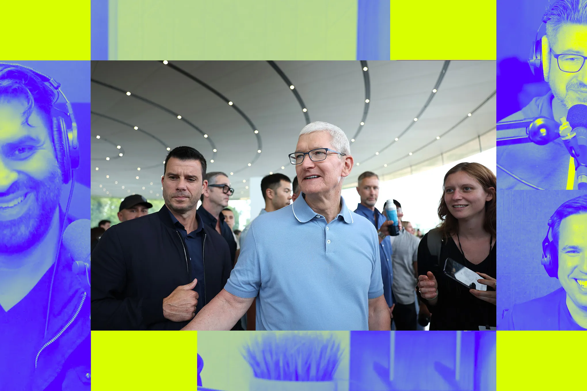 The Vergecast crew discussing Tim Cook's legacy