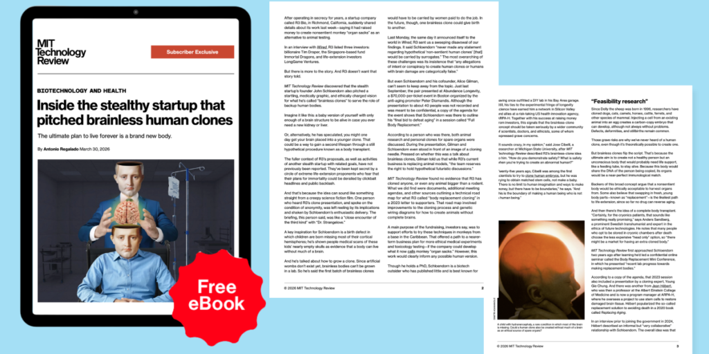 Inside R3 Bio: The Startup That Wants to Sell You a Brainless Clone Body